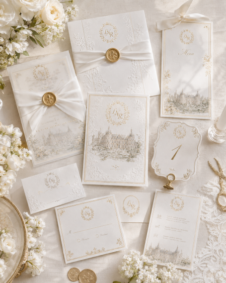 Suite de papeterie de mariage d’exception